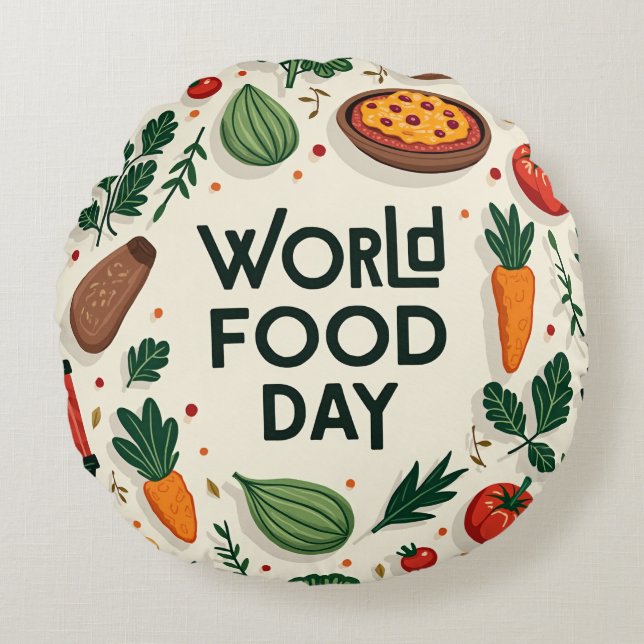 Almofada Redonda "Um dia que é significativo para você" (Frente)