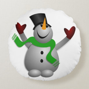 Almofada Redonda Um Feliz Neve