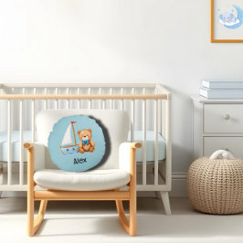 Almofada Redonda Urso de velejo náutico