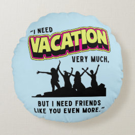 ALMOFADA REDONDA VACAÇÃO