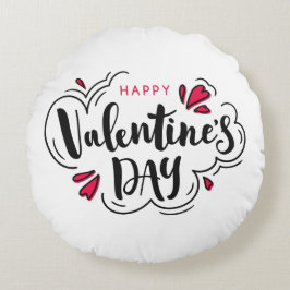Almofada Redonda Valentine Day Pillow