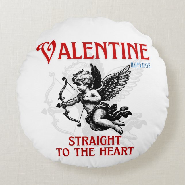 Almofada Redonda Valentine’s Day Love Mug (Frente)