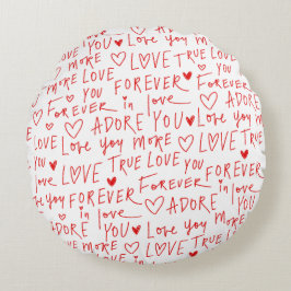 Almofada Redonda Valentine's Day Pillow