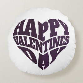 Almofada Redonda Valentine's Day Pillow