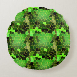 Almofada Redonda Verde-Grama