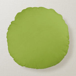 Almofada Redonda   Verde limão moderado (cor sólida) amarelo- ver