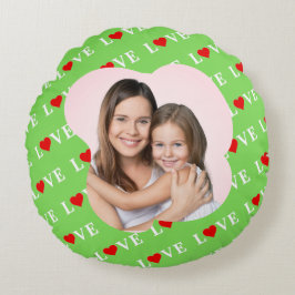 ALMOFADA REDONDA VERDE LIMÃO NA MODA LOVE