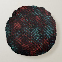 Vermelho escuro, azul, arranhões cruzados, quadrad