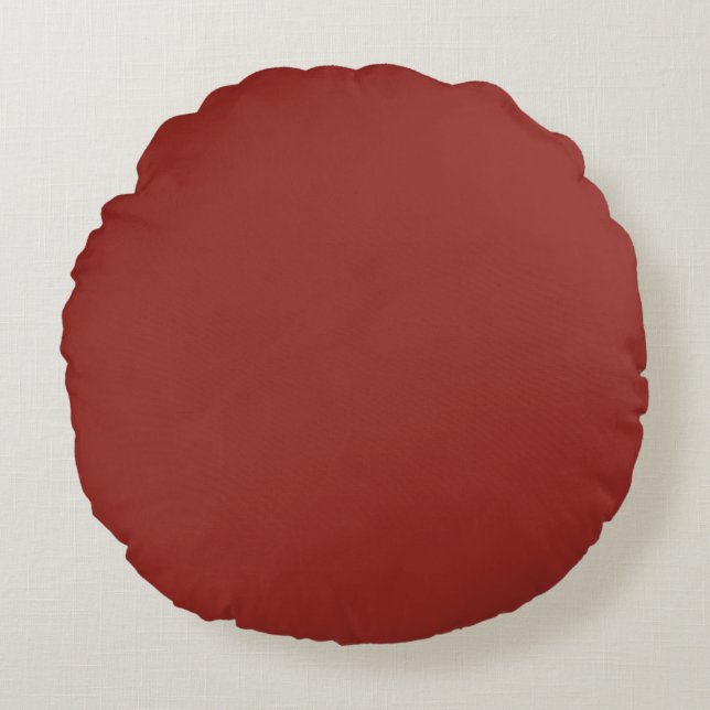Almofada Redonda Vermelho Sangue (Frente)