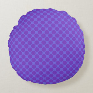 Almofada Redonda Versão 2 de "Pontinhos" Roxo
