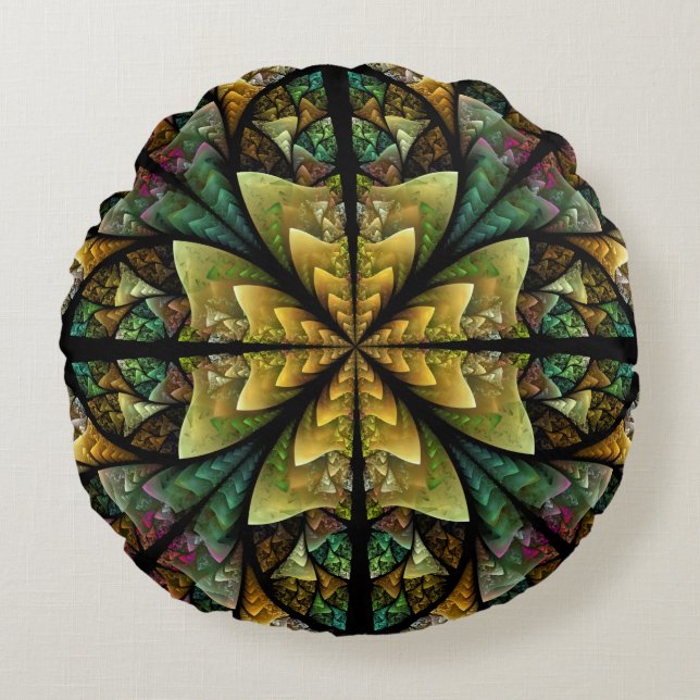 Almofada Redonda Viagem Celta (Frente)