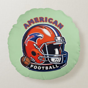 Almofada Redonda Vibes do Dia de Jogo All-American - Estilo de Capa