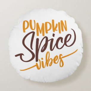 Almofada Redonda Víblias de picadas de abóbora