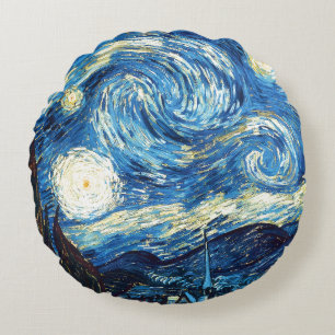 Almofada Redonda Vincent van Gogh, Noite Estrelada