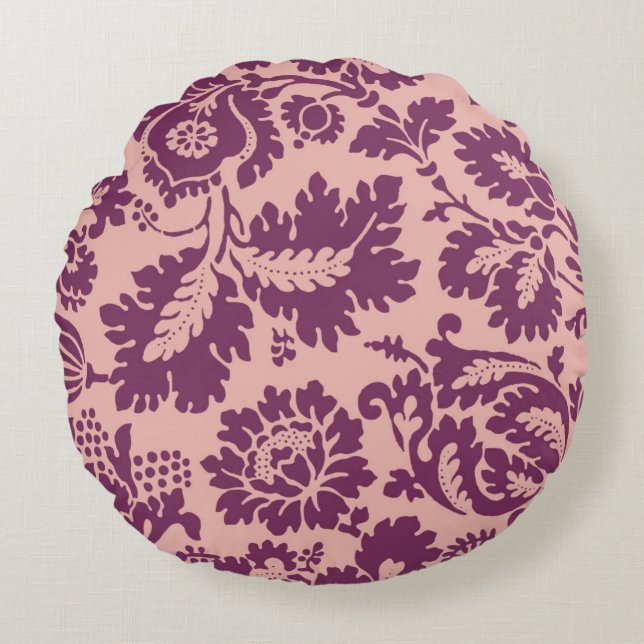 Almofada Redonda Vintage Floral (Frente)