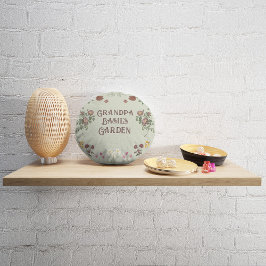 Almofada Redonda Vintage Floral Custom Garden