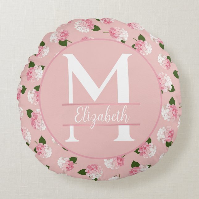 Almofada Redonda Vintage Garden Blossoms (Frente)
