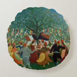 Almofada Redonda Vintage Henri Rousseau Centenário da Independência