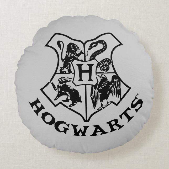 Almofada Redonda Vintage HOGWARTS™ School Crest (Frente)