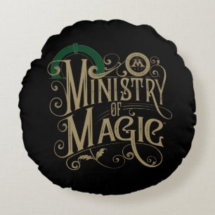Almofada Redonda Vintage MINISTRY OF MAGIC™ Graphic