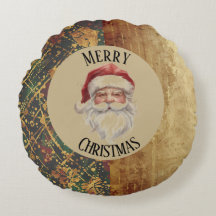 Vintage, Natal, Papai Noel, Vermelho Dourado Verde