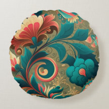 Vintage retro design floral verde