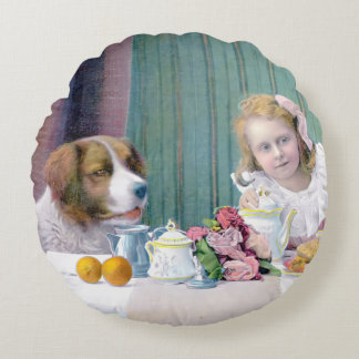 Almofada Redonda Vintage Tea Party