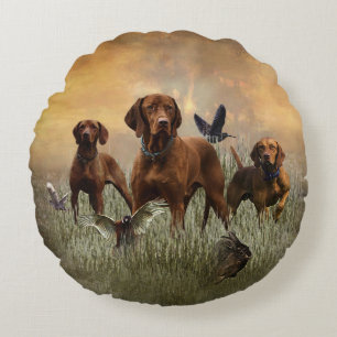 Almofada Redonda Vizsla Art húngaro