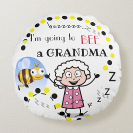 Almofada Redonda Vovó para ser personalizada.