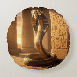 Almofada Redonda Wadjet – Egyptian Cobra Goddess´6