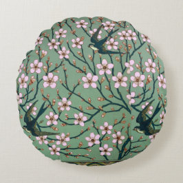 Almofada Redonda Walter Crane Andorinhas e Amêndoas