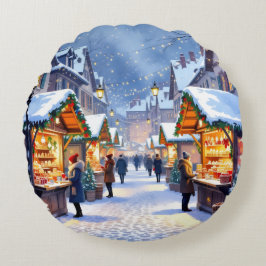 Almofada Redonda „Weihnachtliche Harmonie“