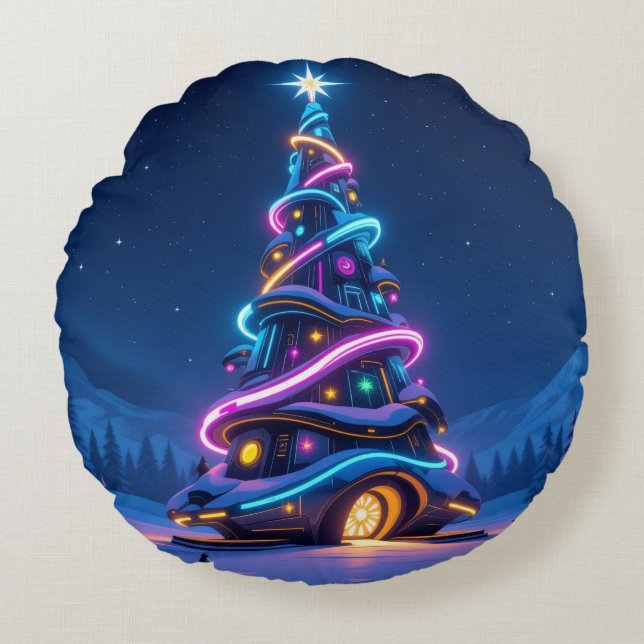 Almofada Redonda „Weihnachtliche Harmonie“ (Frente)