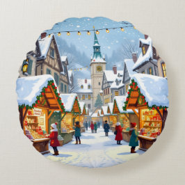 Almofada Redonda „Weihnachtliche Harmonie“