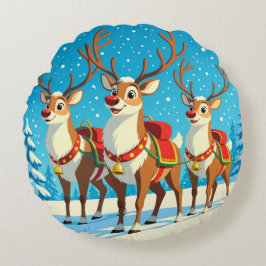 Almofada Redonda „Weihnachtliche Harmonie“