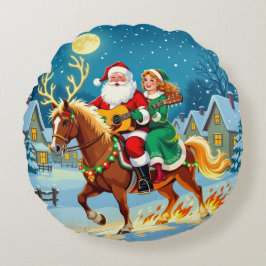 Almofada Redonda Weihnachtliche Harmonie“104