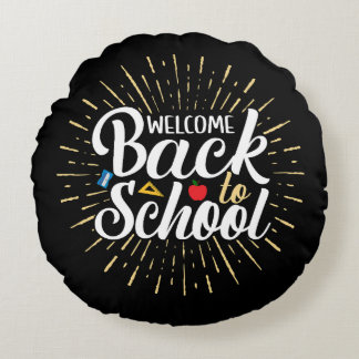 Almofada Redonda Welcome Back To School First Day Of School