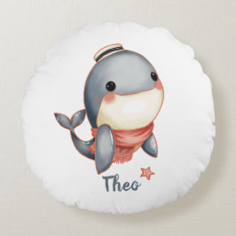 Almofada Redonda Whale Hello There!