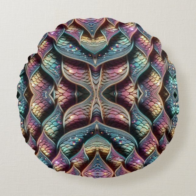 Almofada Redonda Where's The Mermaid (Frente)