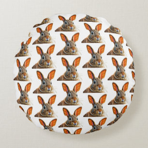 Almofada Redonda "Whimsical Bunny