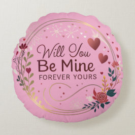 Almofada Redonda Will You Be Mine – A Timeless Promise of Love