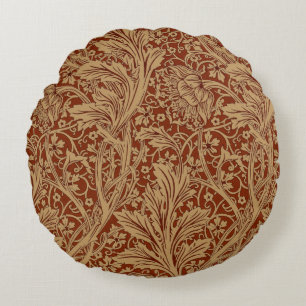 Almofada Redonda William Morris Arcadia Jardim Floral Flor Classi