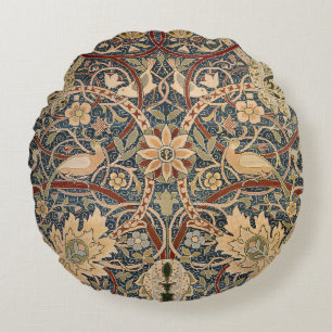 Almofada Redonda William Morris Bullerswood Faux Tapeçaria