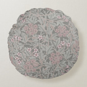 Almofada Redonda William Morris Jasmine Flower Pattern