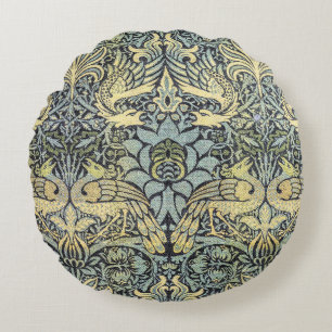 Almofada Redonda William Morris Peacock e Dragon