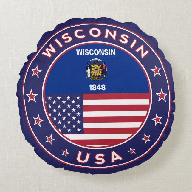 Almofada Redonda Wisconsin (Frente)
