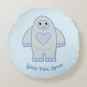 Almofada Redonda Yeti para o Amor