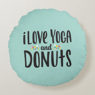Almofada Redonda Yoga e travesseiro decorativo Rosquinha