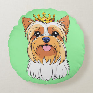 Almofada Redonda Yorkie Kissen