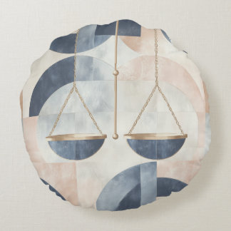 Almofada Redonda Zodiac Vibes Libra - Travesseiro redondo